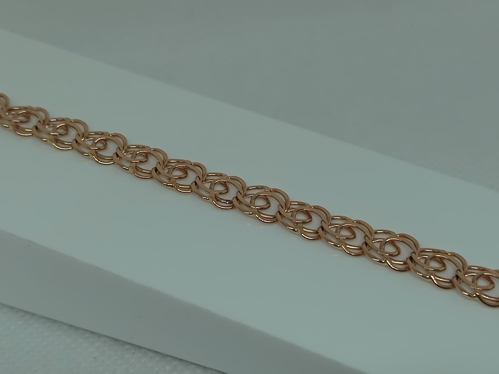 БЛБ585 БРАСЛЕТ ПОЛНОВЕСНЫЙ Бисмарк (Au 585)