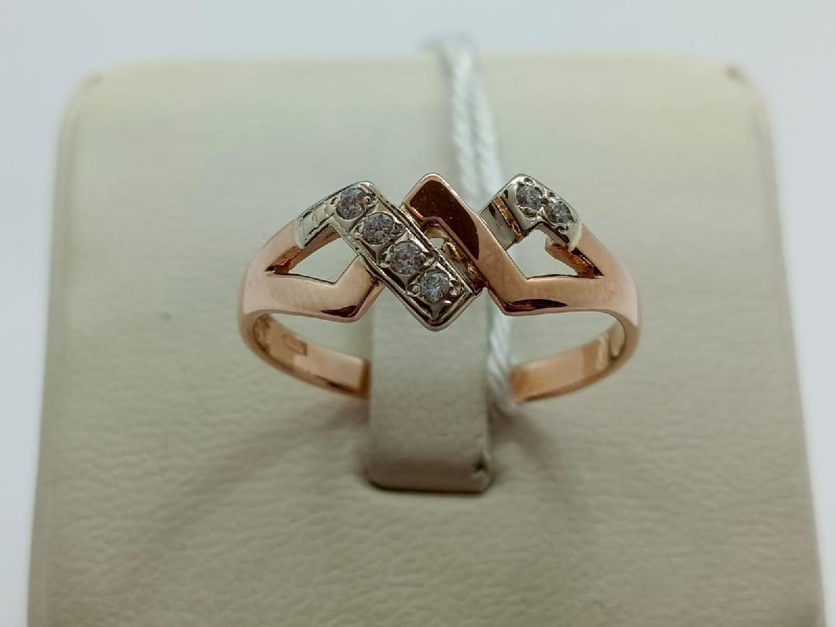 КОЛКМИ585 КОЛЬЦО С КАМНЯМИ (Au 585)