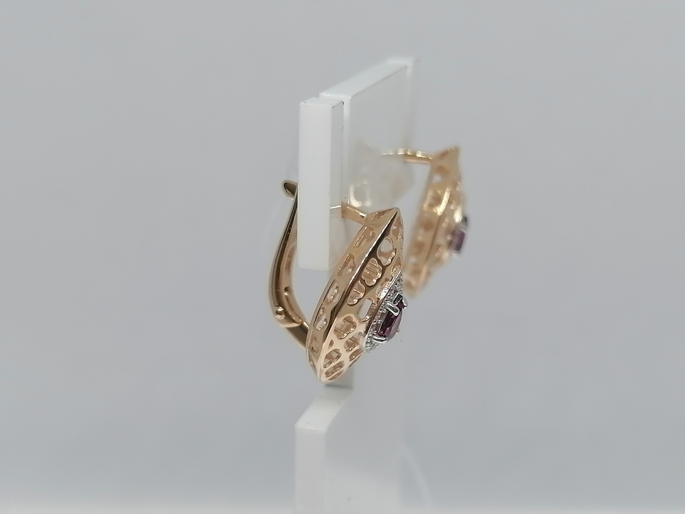 СЕРЬГИ С КАМНЯМИ (Au 585)