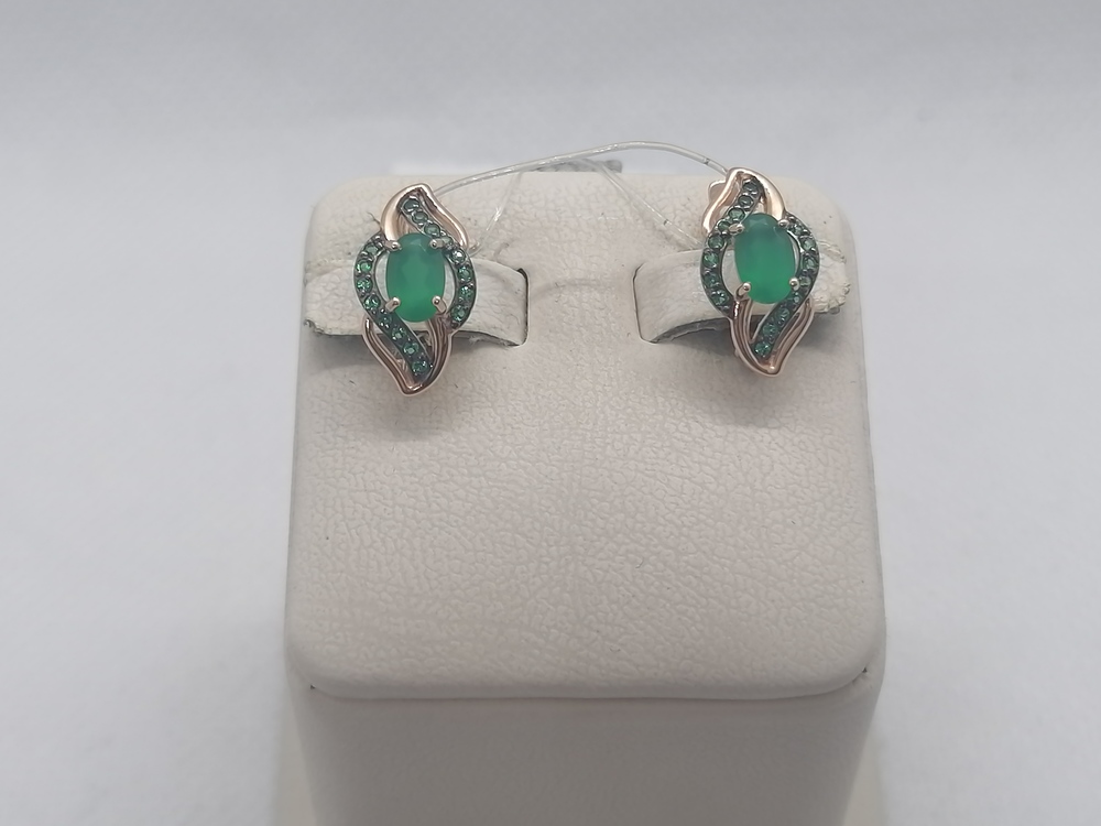 СЕРЬГИ С КАМНЯМИ (Au 585)