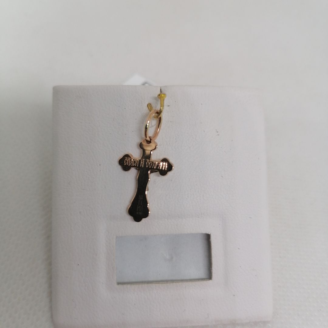 810-00004-10-00-00-02 ПОДВЕСКА КРЕСТ (Au 585)