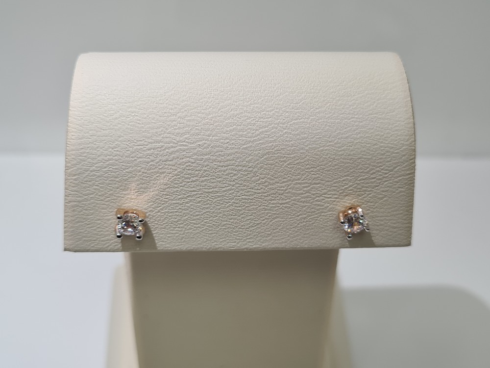 СЕРЬГИ ПУСЕТЫ с камнем (Au 585)