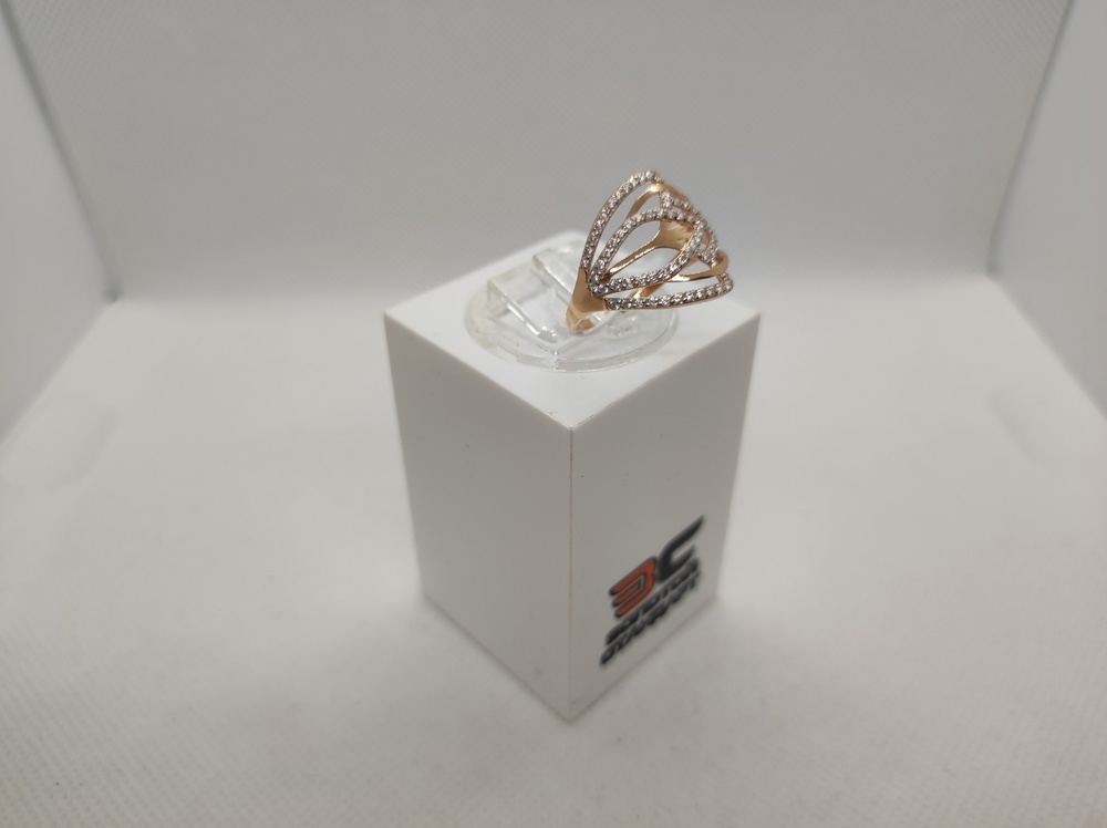 КОЛКМИ585 КОЛЬЦО С КАМНЯМИ (Au 585)