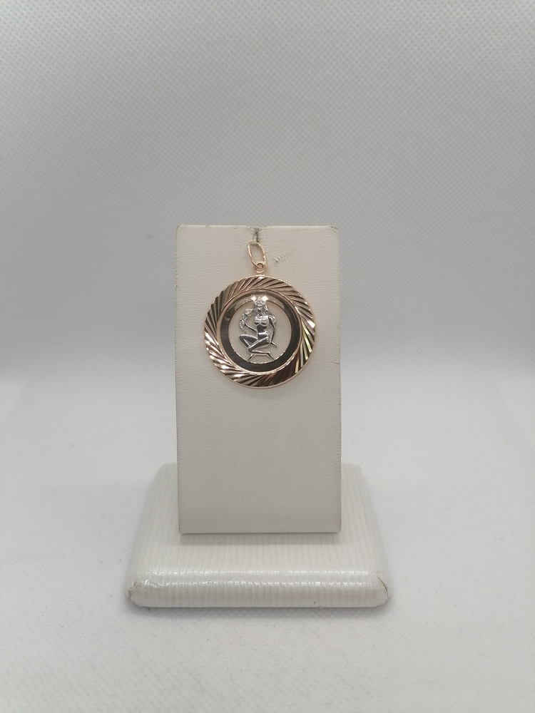 5654А/дева ПОДВЕСКА ЗНАК ЗОДИАКА ДЕВА (Au 585)