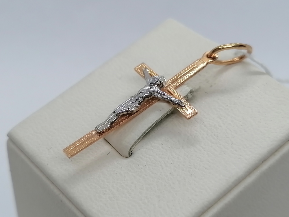 8031 ПОДВЕСКА КРЕСТ (Au 585)