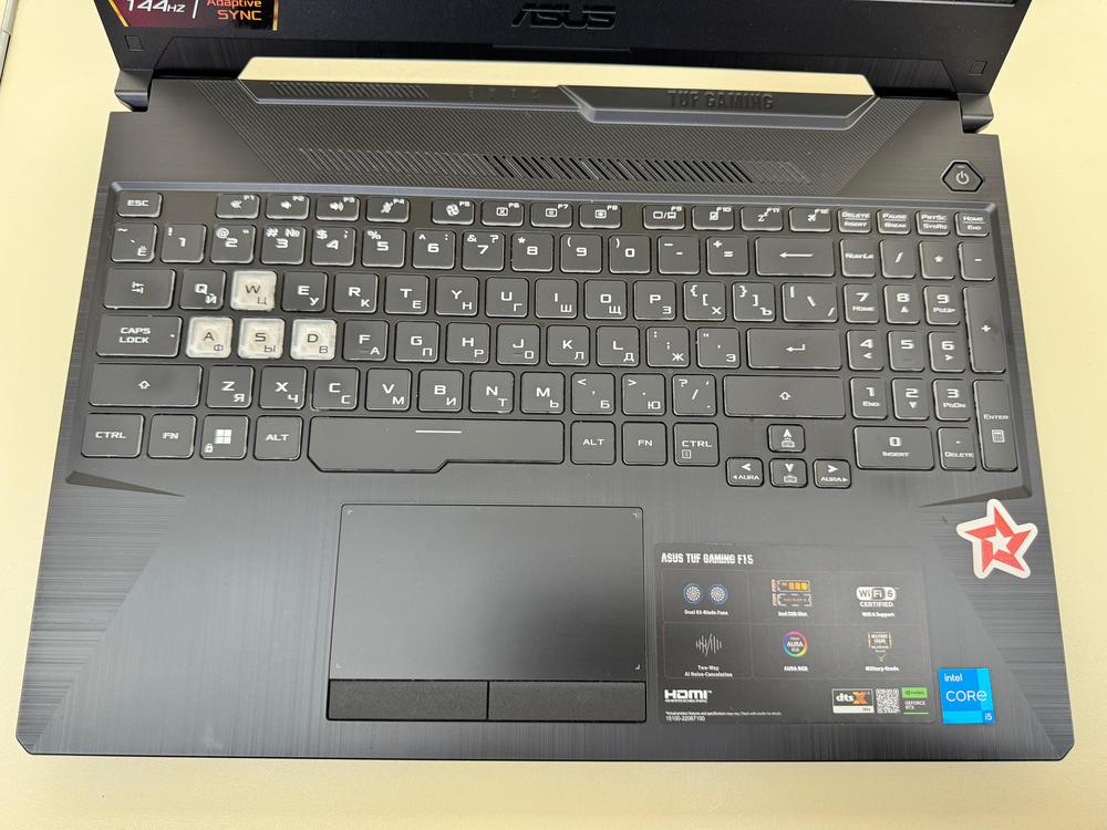 Ноутбук ASUS TUF A15 FA506NF-HN062; Ryzen 5 7535HS, GeForce RTX 2050, 16 Гб, 512 GB, Нет