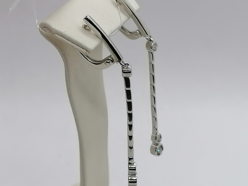 СЕРЬГИ БРИЛЛИАНТ (Ag 925)