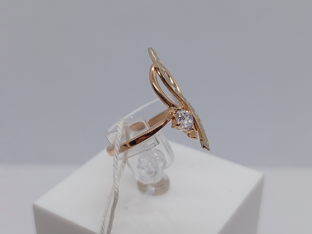 КОЛКМ585 КОЛЬЦО С КАМНЕМ (Au 585)