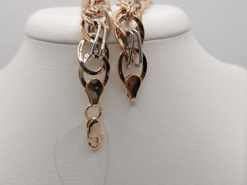 БРАСЛЕТ ПУСТОТЕЛЫЙ Фантазия (Au 585)