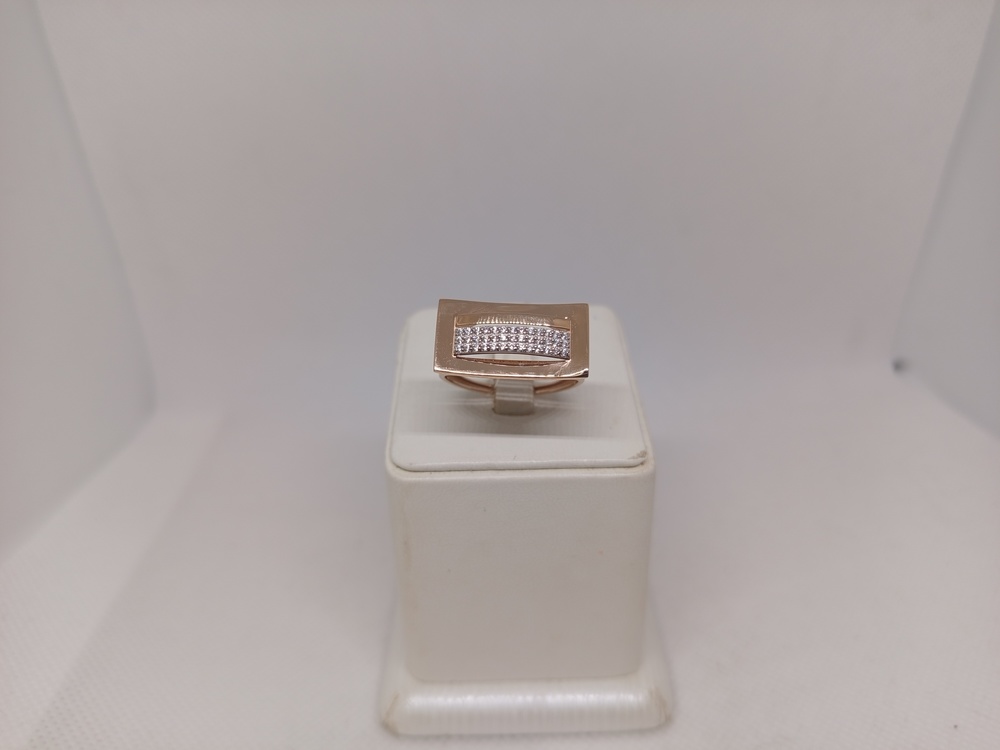 КОЛЬЦО С КАМНЯМИ (Au 585)