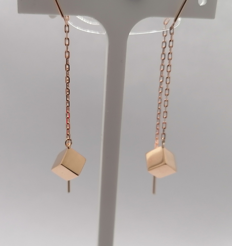 СЕРЬГИ ПРОДЕВКИ без камня (Au 585)