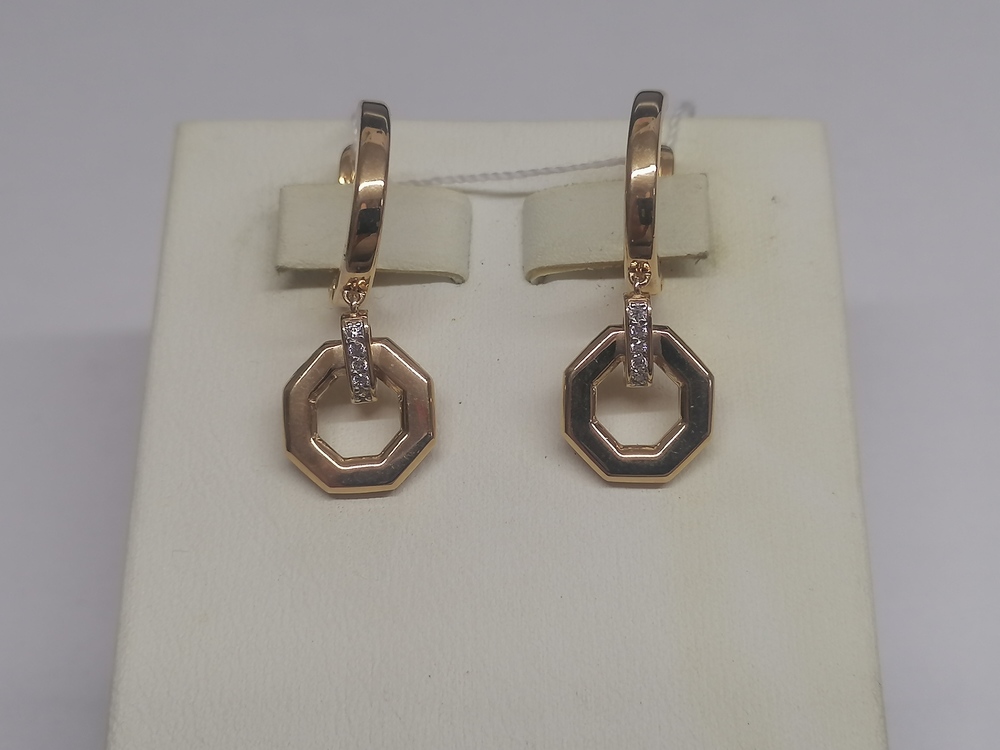 СЕРЬГИ С КАМНЯМИ (Au 585)