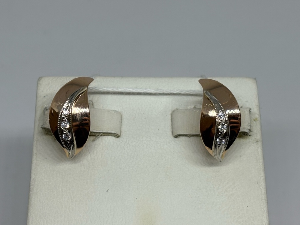 СКМИ585 СЕРЬГИ С КАМНЯМИ (Au 585)