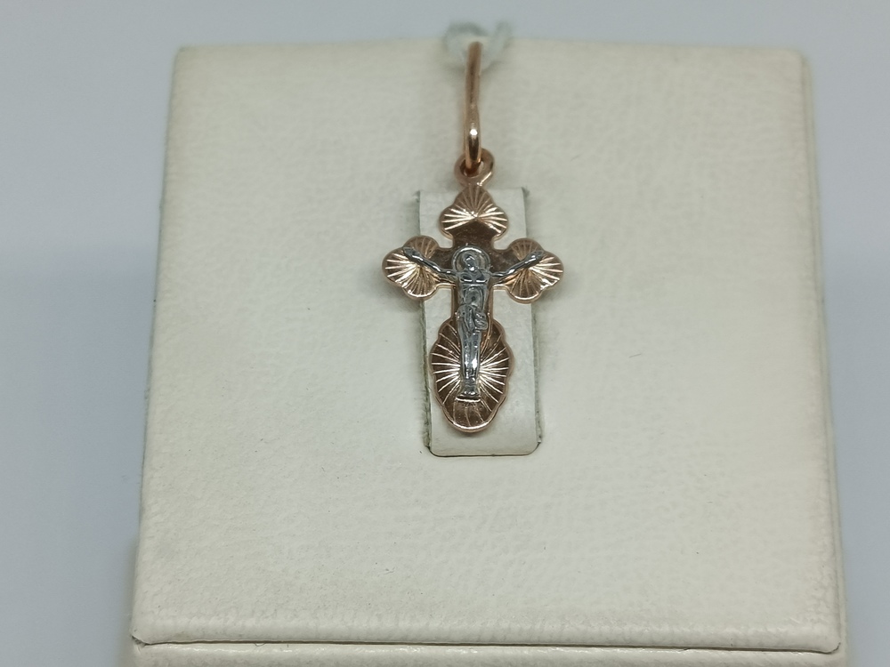 ПОДВЕСКА КРЕСТ без камня (Au 585)