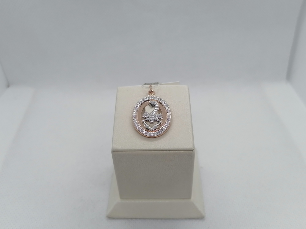 ПОДВЕСКА ЗНАК ЗОДИАКА СКОРПИОН (Au 585)