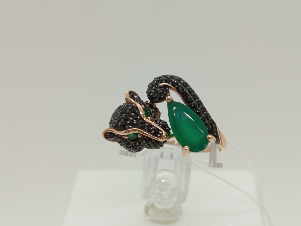 715742 КОЛЬЦО АГАТ (Au 585)