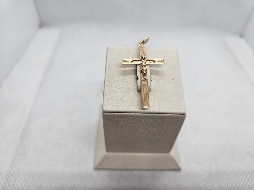 ПОДКБК585 ПОДВЕСКА КРЕСТ БЕЗ КАМНЯ (Au 585)