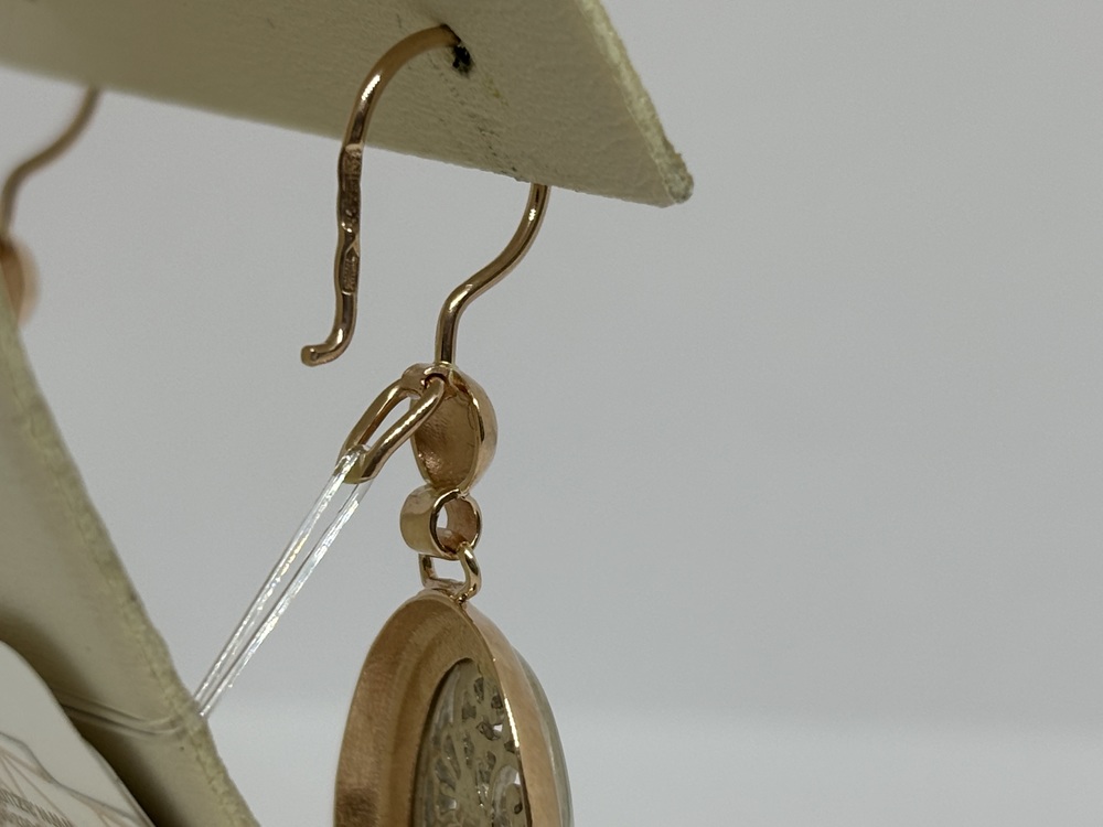 СЕРЬГИ ПЕТЕЛЬКА без камня (Au 585)