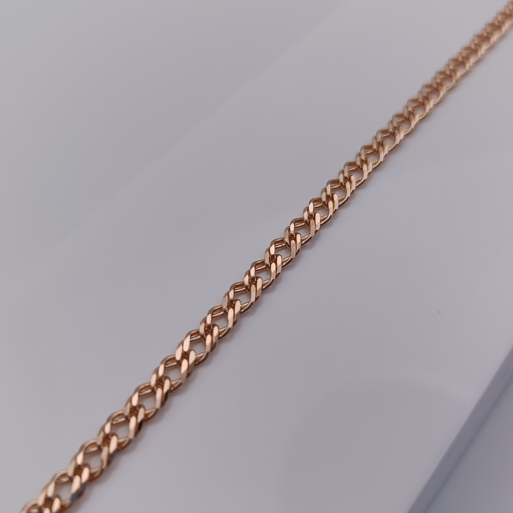 БРАСЛЕТ ПОЛНОВЕСНЫЙ Ромб двойной (Au 585)