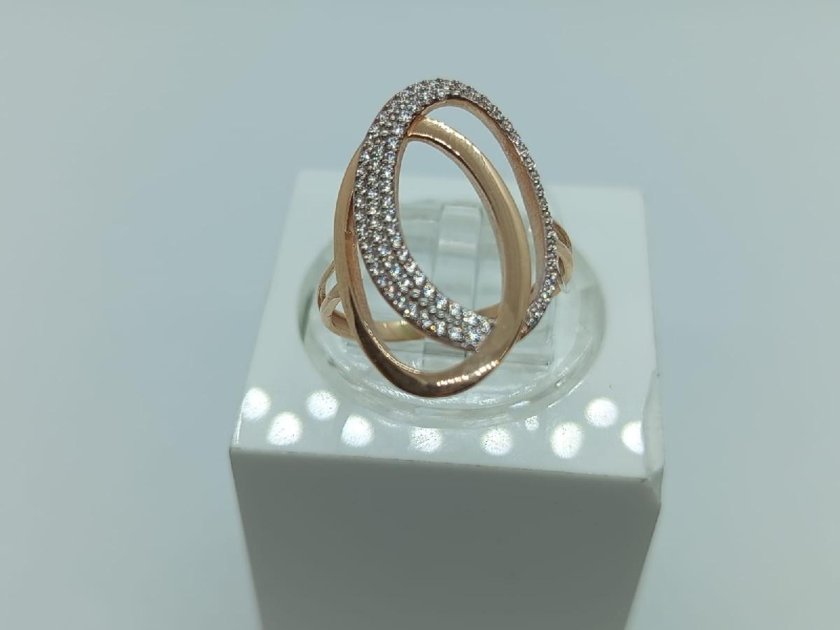 КОЛЬЦО С КАМНЯМИ (Au 585)