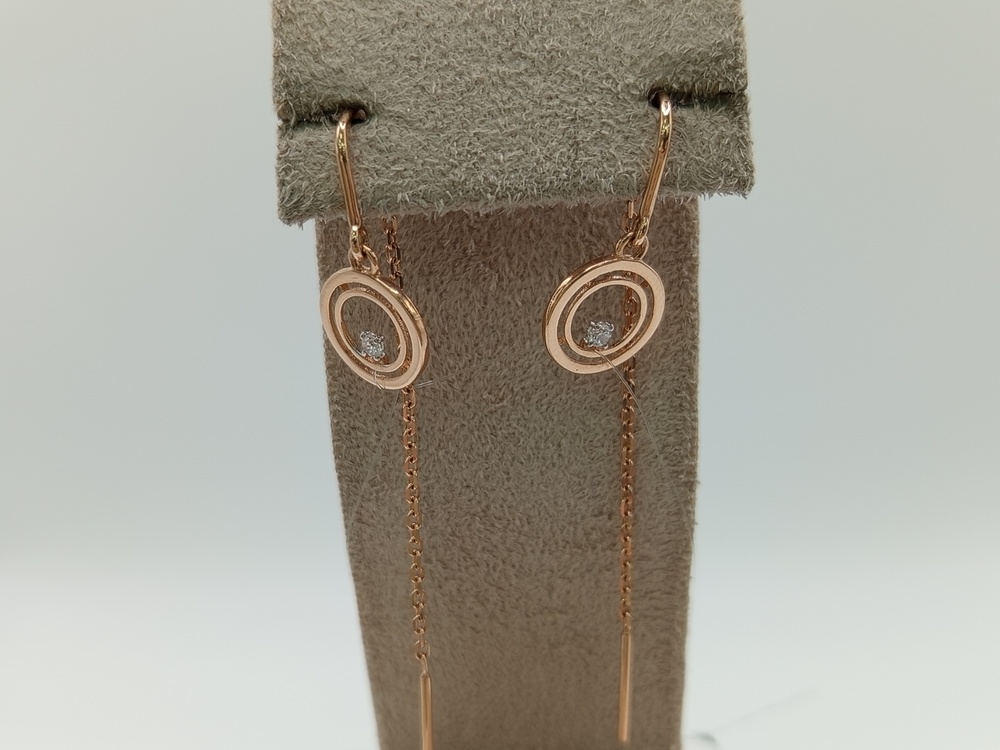 СЕРЬГИ ПРОДЕВКИ без камня (Au 585)