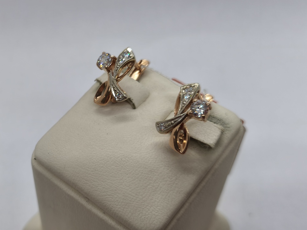 СЕРЬГИ С КАМНЯМИ (Au 585)