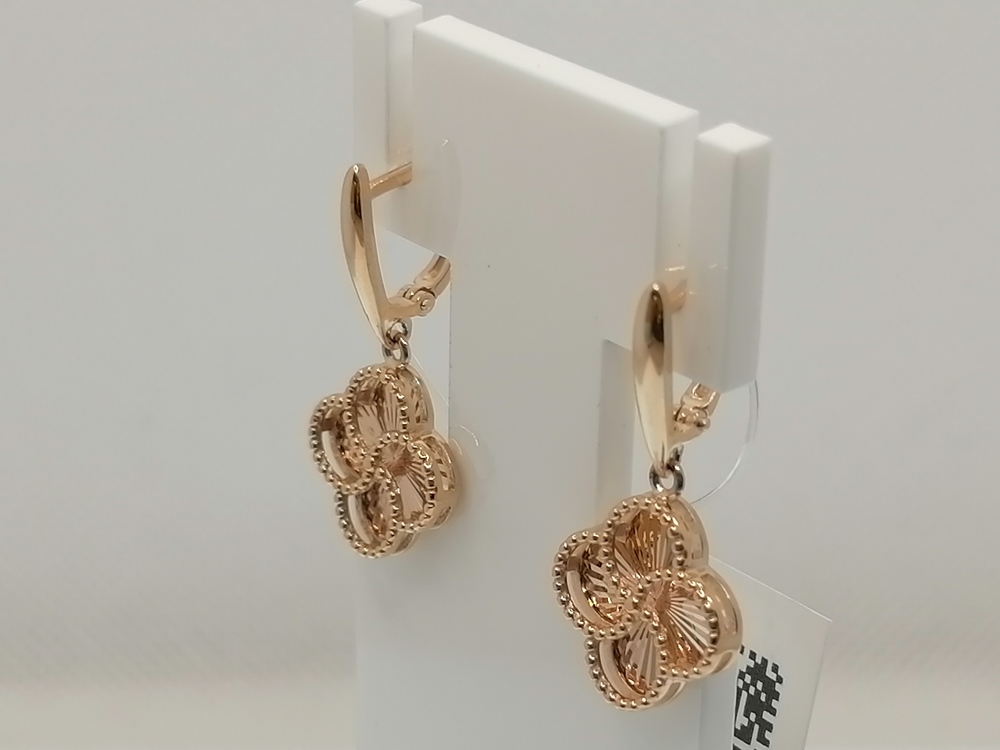 СЕРЬГИ БЕЗ КАМНЯ (Au 585)