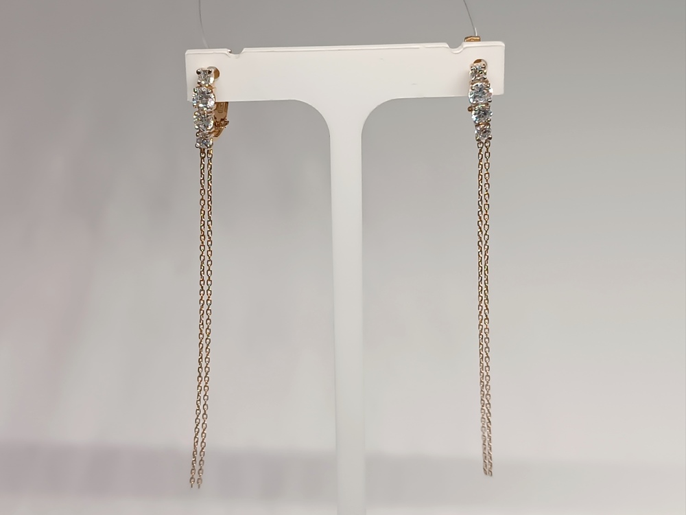 СЕРЬГИ С КАМНЯМИ (Au 585)