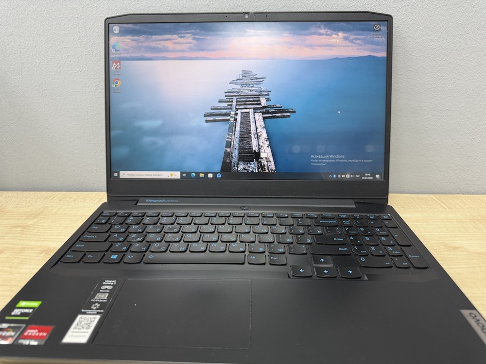 Ноутбук Lenovo IdeaPad Gaming 3 15ARH05; Ryzen 5 4600H, GeForce GTX 1650, 8 Гб, 512 GB, Нет
