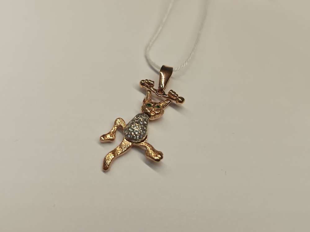 ПОДКМИ585 ПОДВЕСКА С КАМНЯМИ (Au 585)