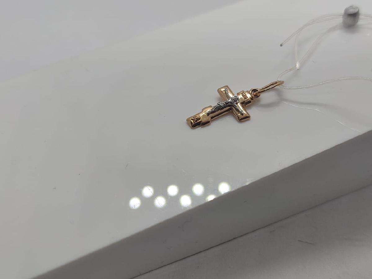 ПОДВЕСКА КРЕСТ без камня (Au 585)