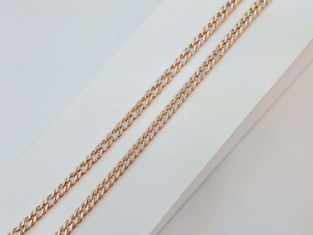 ЦЕПЬ ПУСТОТЕЛАЯ Ромб двойной (Au 585)