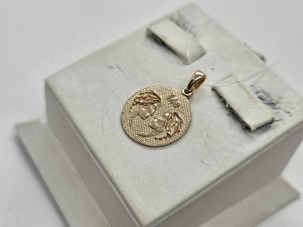 ПОДВЕСКА ЗНАК ЗОДИАКА БЛИЗНЕЦЫ (Au 585)