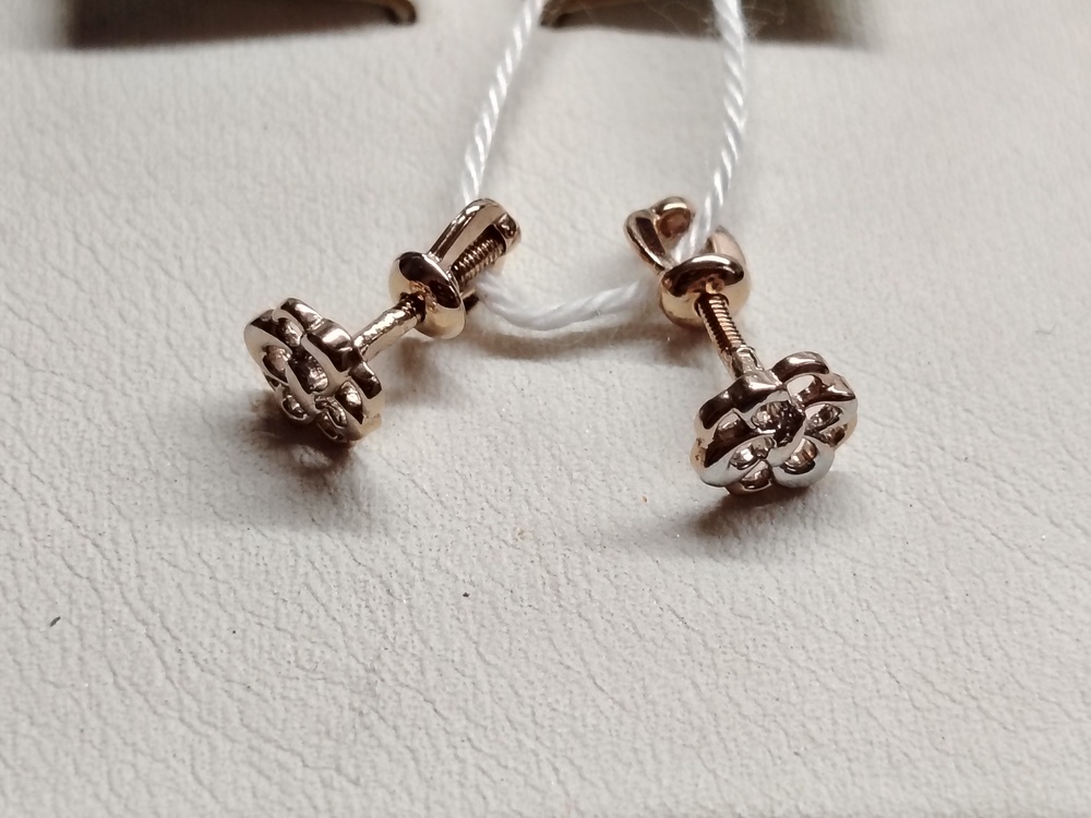 СПУС585 СЕРЬГИ ПУСЕТЫ (Au 585)