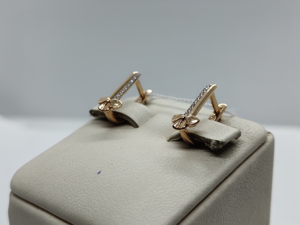 СЕРЬГИ С КАМНЯМИ (Au 585)