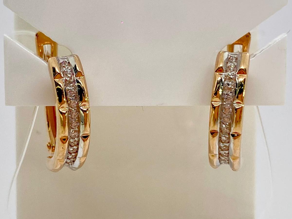 СЕРЬГИ С КАМНЯМИ (Au 585)