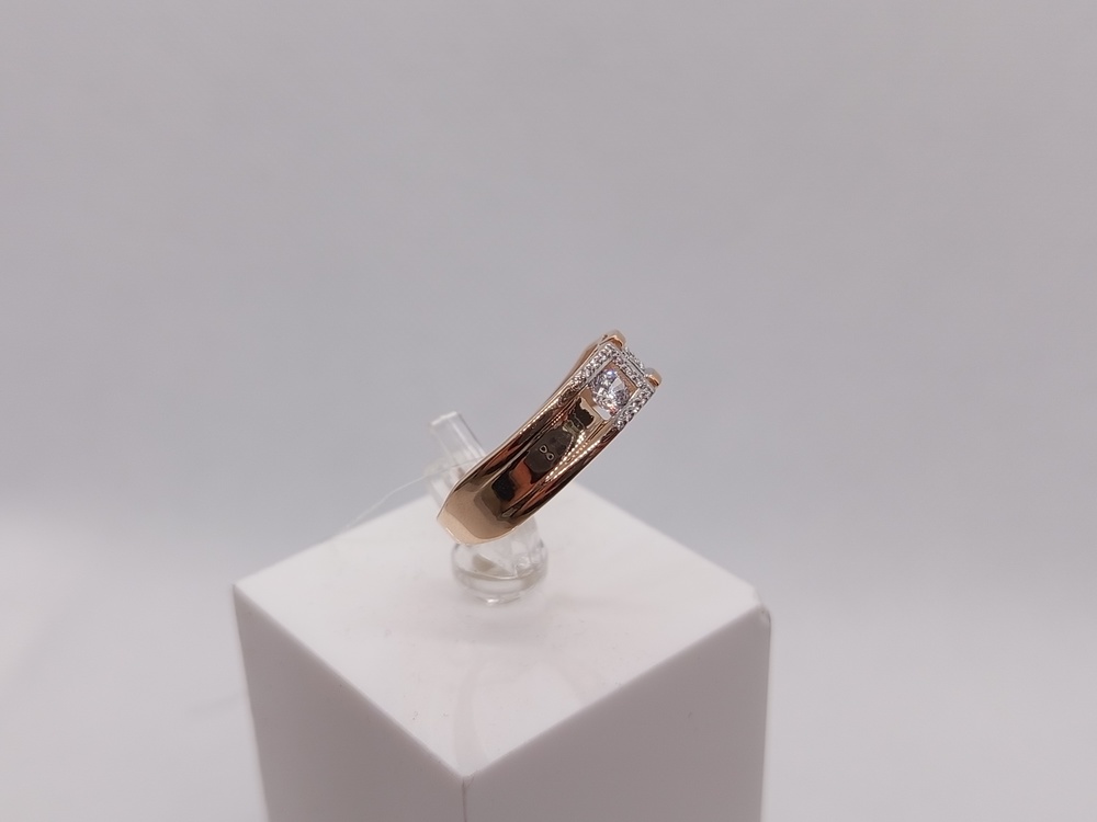 КОЛЬЦО С КАМНЯМИ (Au 585)