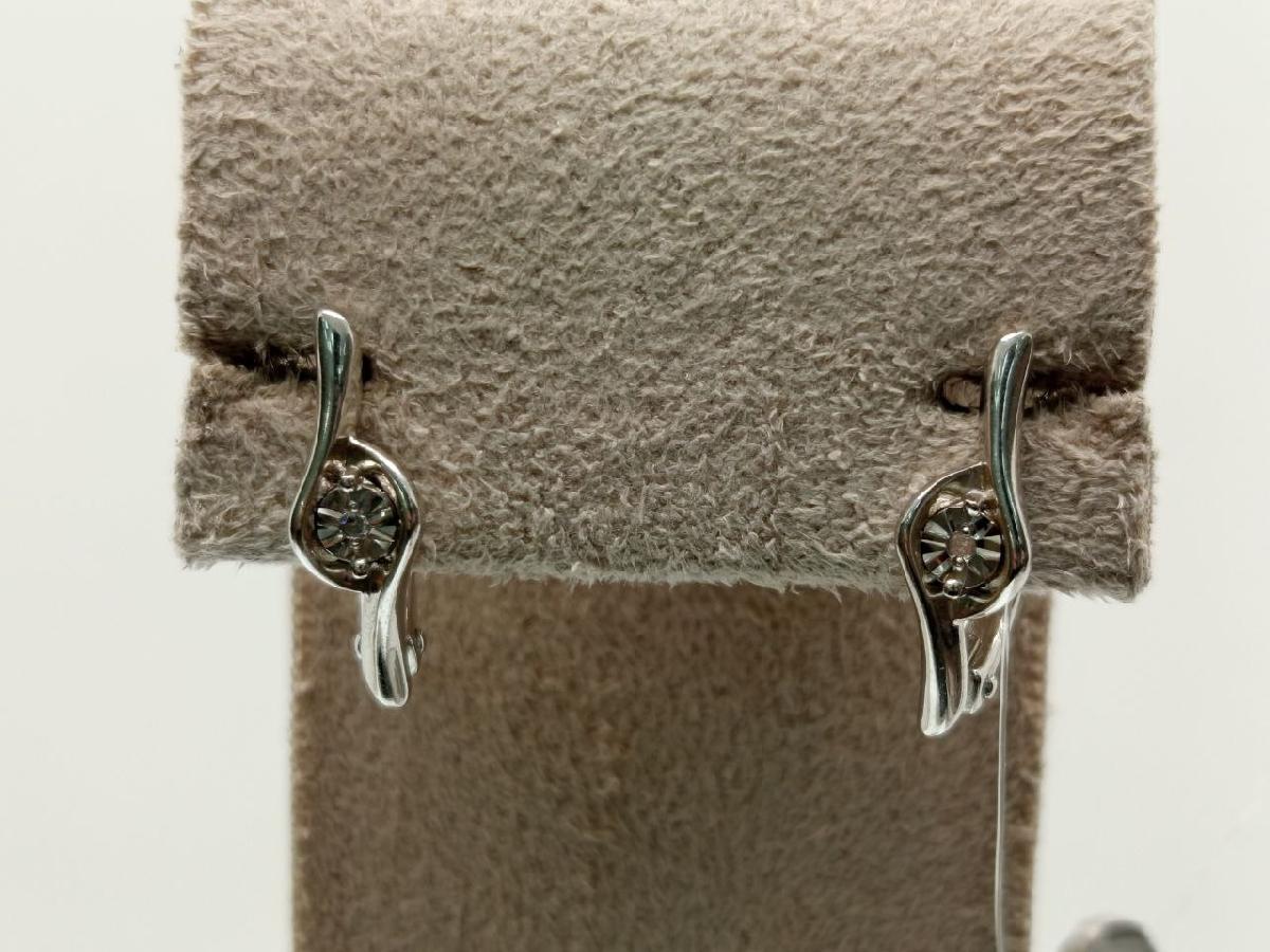 СЕРЬГИ БРИЛЛИАНТ (Ag 925)