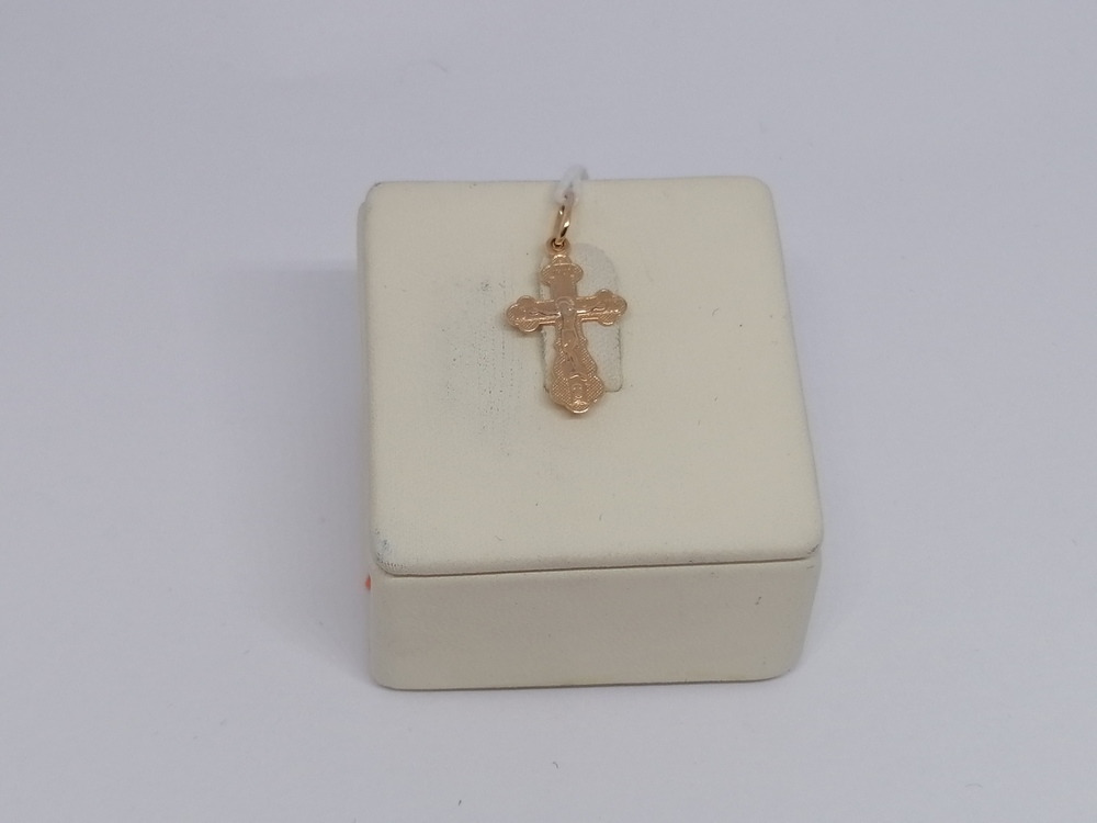 ПОДКБК585 ПОДВЕСКА КРЕСТ БЕЗ КАМНЯ (Au 585)