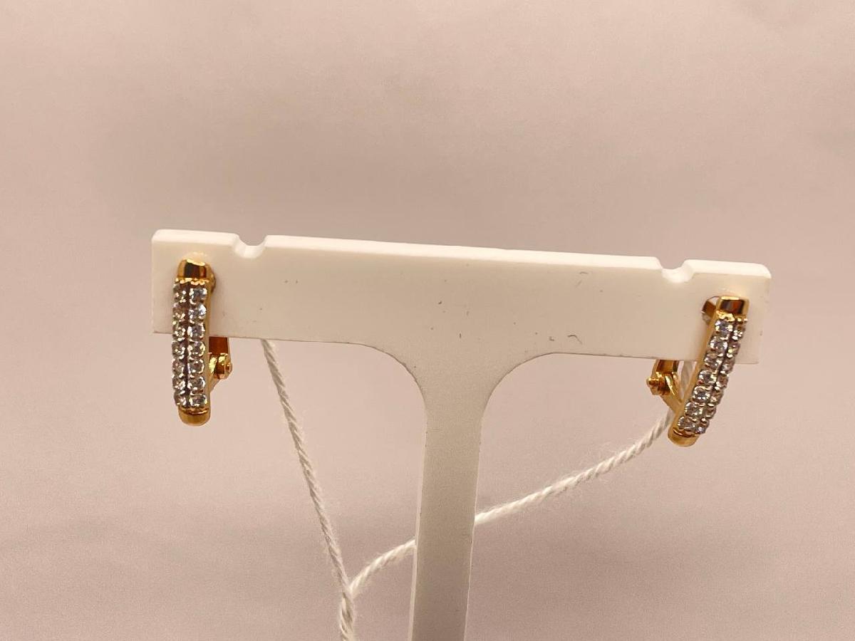 СКМИ585 СЕРЬГИ С КАМНЯМИ (Au 585)