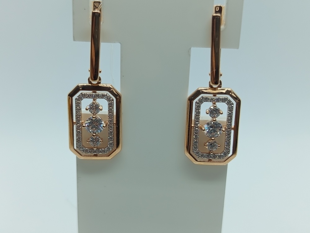 СЕРЬГИ С КАМНЯМИ (Au 585)