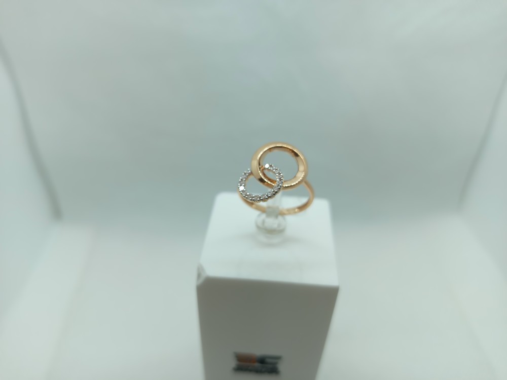 КОЛЬЦО С КАМНЯМИ (Au 585)