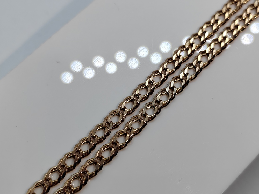 ЦЕПЬ ПОЛНОВЕСНАЯ Ромб двойной (Au 585)