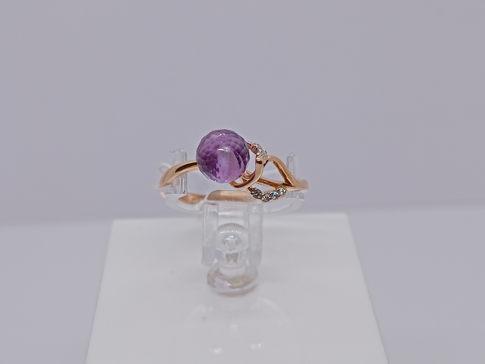 КОЛЬЦО С КАМНЯМИ (Au 585)