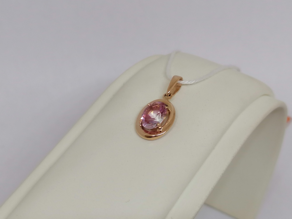 ПОДКМ585 ПОДВЕСКА С КАМНЕМ (Au 585)