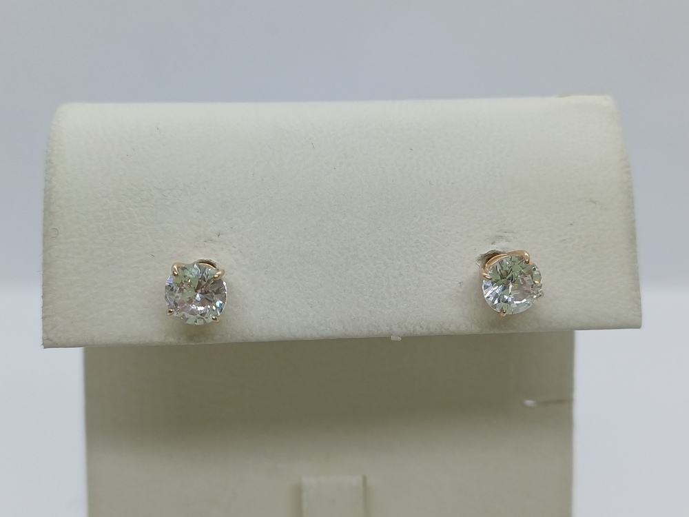 СПУС585 СЕРЬГИ ПУСЕТЫ (Au 585)