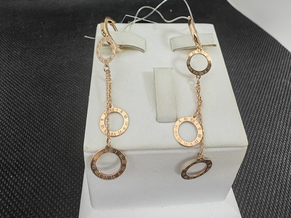 СЕРЬГИ БЕЗ КАМНЯ (Au 585)