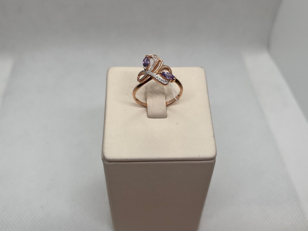 КОЛКМИ585 КОЛЬЦО С КАМНЯМИ (Au 585)