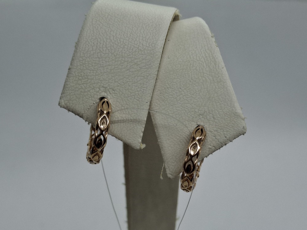 СЕРЬГИ БЕЗ КАМНЯ (Au 585)