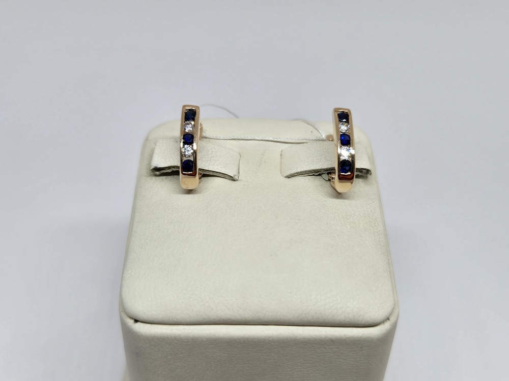 СКМИ585 СЕРЬГИ С КАМНЯМИ (Au 585)